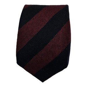 🆕️KITON 7FOLD Blue Striped Wool Tie ITALY 61"/ 3.6" NWOT